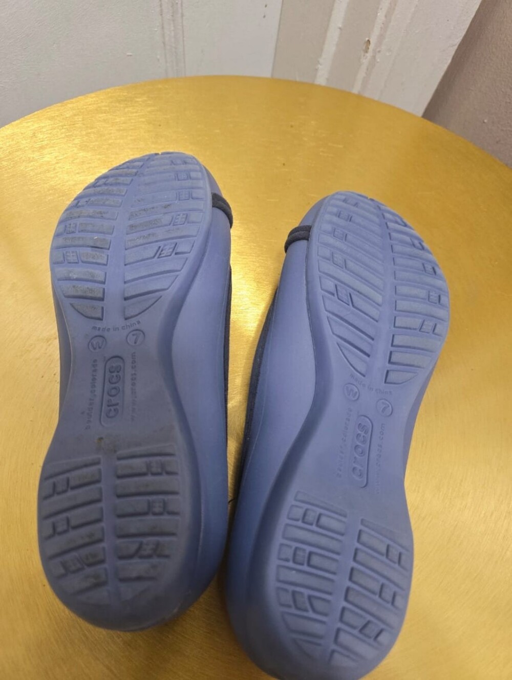 Crocs Women's Flat Ballet Round Toe Slip On Casual Comfort Blue Shoe Sz 7 - Picture 6 of 6